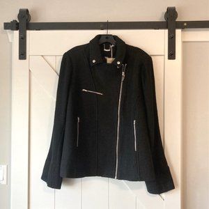 Blue Sky Clothing Ronnie Moto Jacket, Boiled Wool/Viscose, Black, Size 2X, NWT